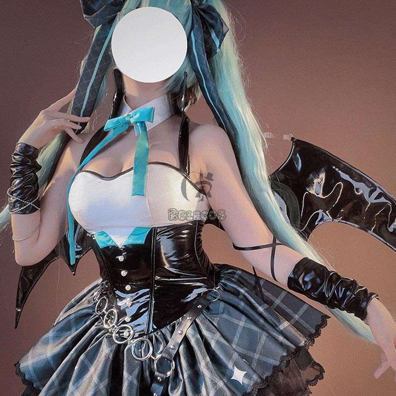 Hatsune Miku × Rascal the Raccoon Devil Halloween Cosplay Costume