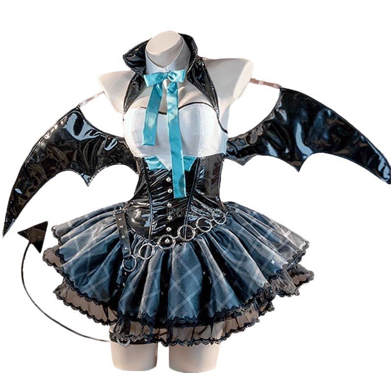 Hatsune Miku × Rascal the Raccoon Devil Halloween Cosplay Costume