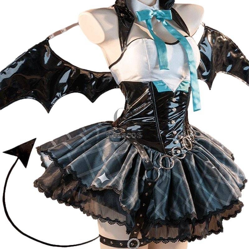 Hatsune Miku × Rascal the Raccoon Devil Halloween Cosplay Costume