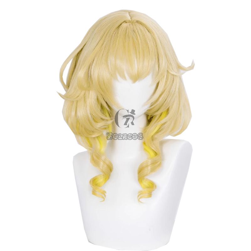 Honkai Star Rail Aglaea Blonde Cosplay Wig