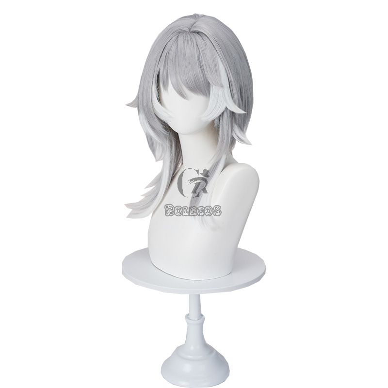 Honkai Star Rail Cipher Adorable Silver Cosplay Wig