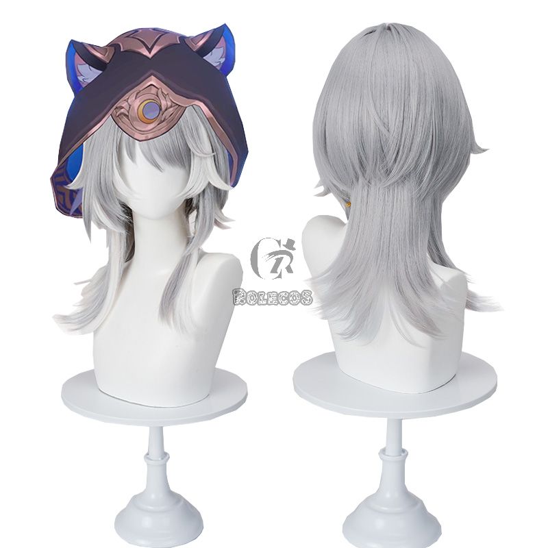Honkai Star Rail Cipher Adorable Silver Cosplay Wig