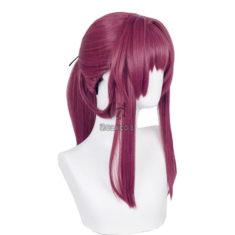 Honkai Star Rail Kafka Wine Red Cosplay Wigs