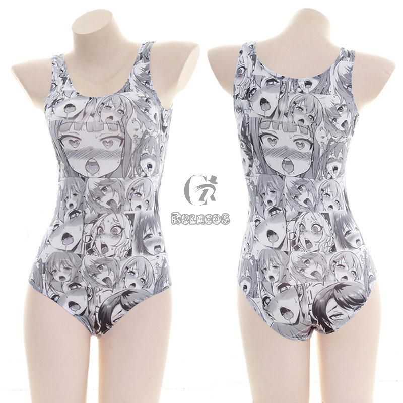 Japanese Girls Translucent Swimsuit Cosplay Costume