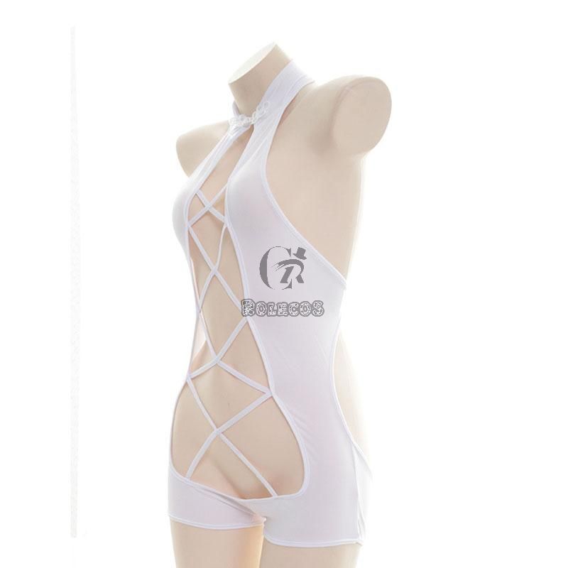 Japanese Hollow Sexy Underwear 2 Colors Cosplay Costume