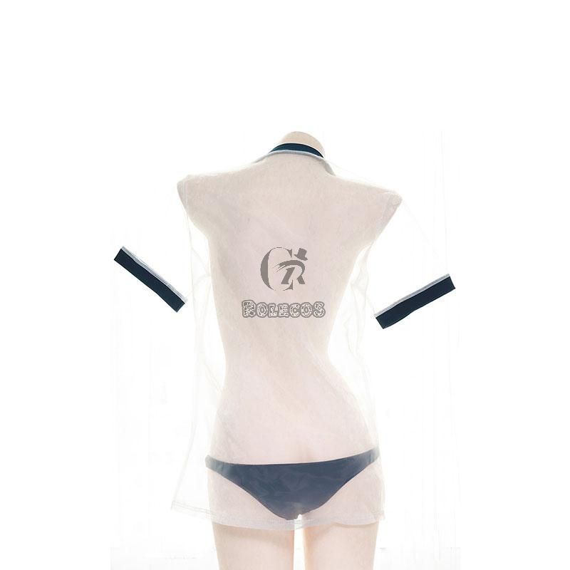 Japanese Sexy Transparent Gymnastics Clothes Cosplay Costume