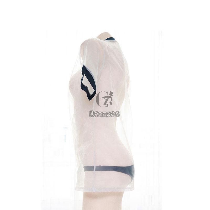 Japanese Sexy Transparent Gymnastics Clothes Cosplay Costume