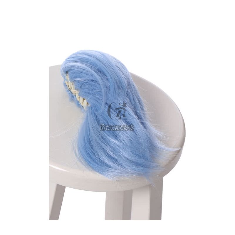 Assassination Classroom Shiota Nagisa Blue Fade White Wig