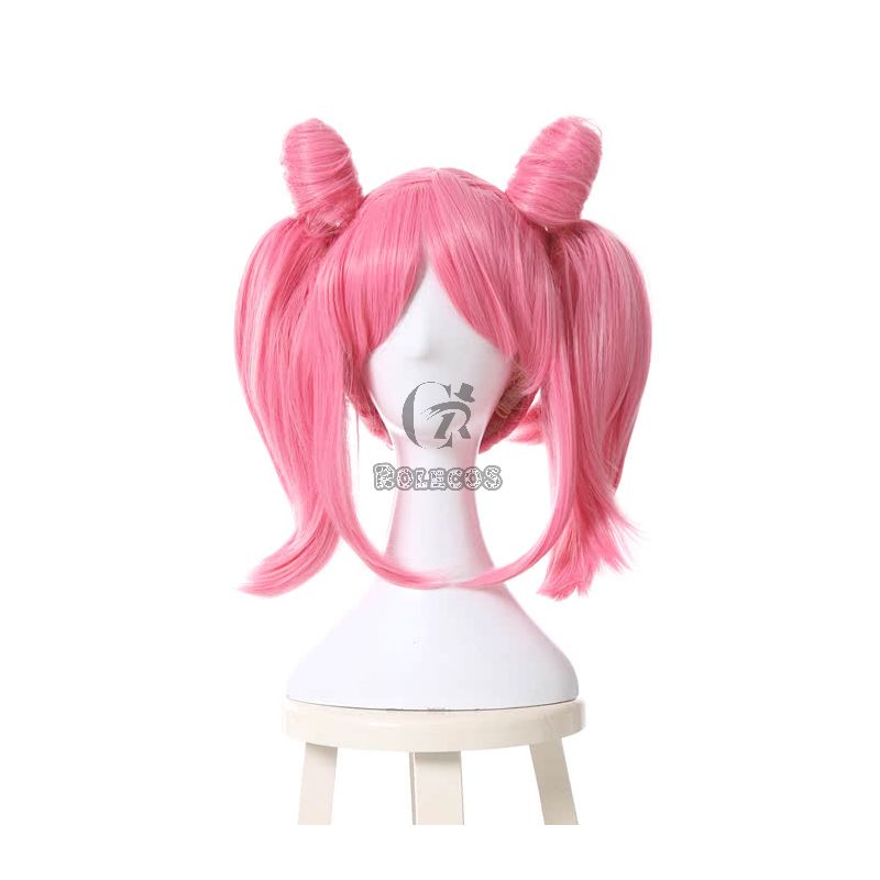 40cm Pink Medium Sailor Moon Chibi Usa Cosplay Wigs