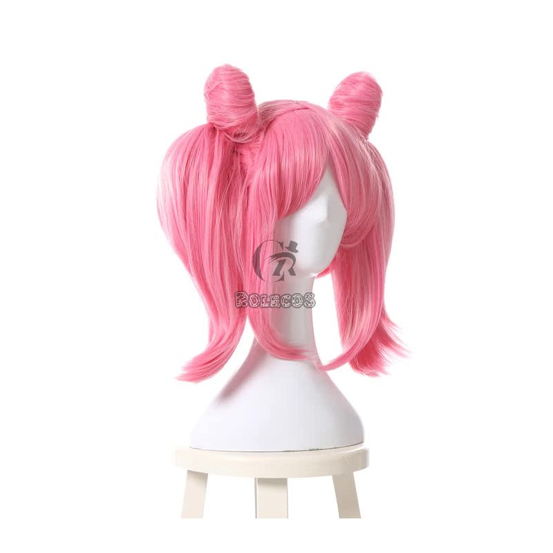 40cm Pink Medium Sailor Moon Chibi Usa Cosplay Wigs