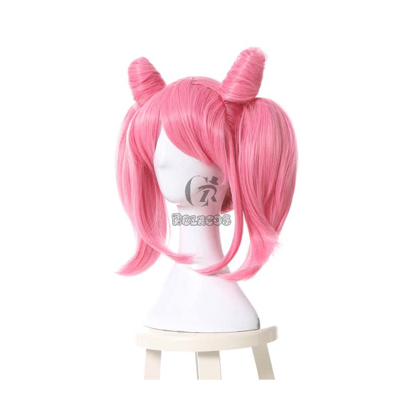 40cm Pink Medium Sailor Moon Chibi Usa Cosplay Wigs