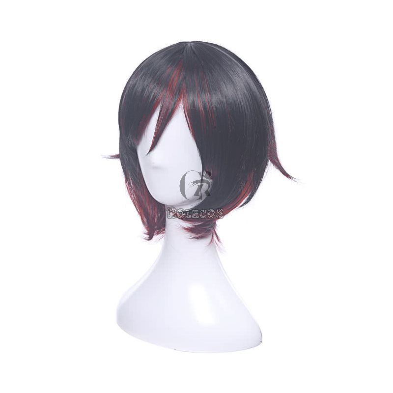  Ruby Rose Red and Black Short Cosplay Wigs