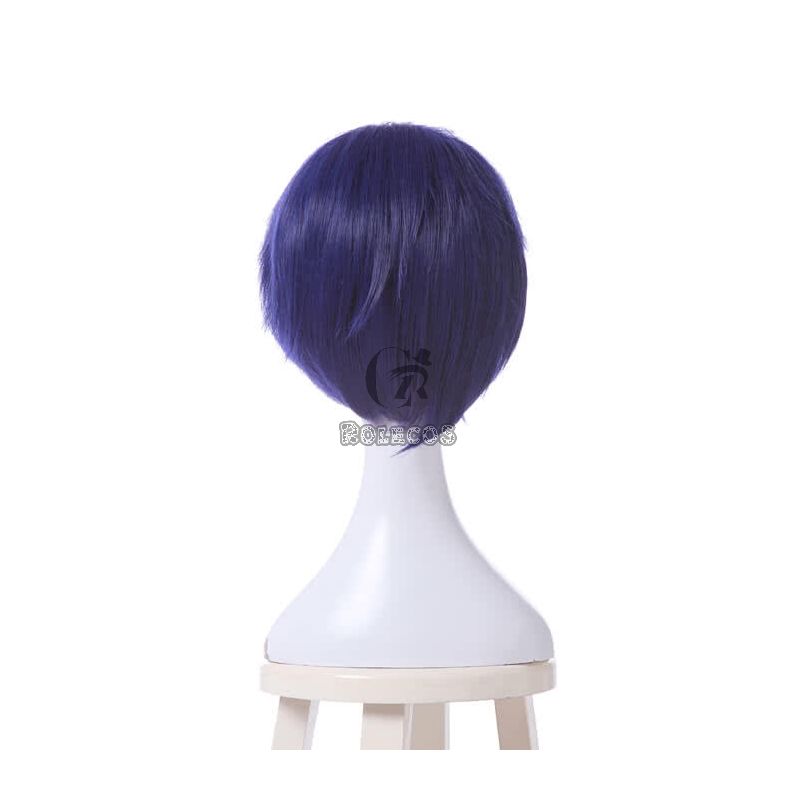 My Hero Academia Tenya Iida Anime Cosplay Wigs Synthetic Dark Blue  Short Wigs