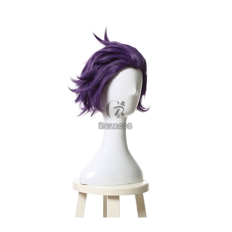 My Hero Academia Shinsou Hitoshi Short Purple Cosplay Wigs