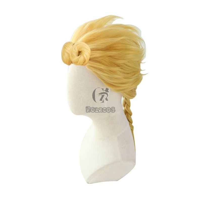 JoJo no Kimyou na Bouken Ougon no Kaze Giorno Giovanna Blonde Cosplay Wigs 