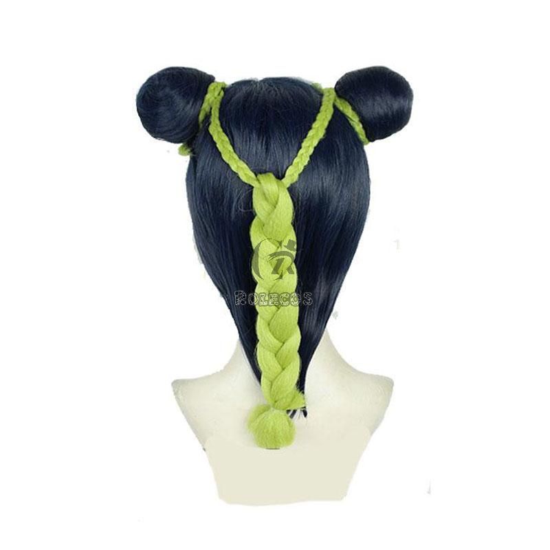 JoJo's Bizarre Adventure Jolyne Cujoh Blue Green Cosplay Wigs