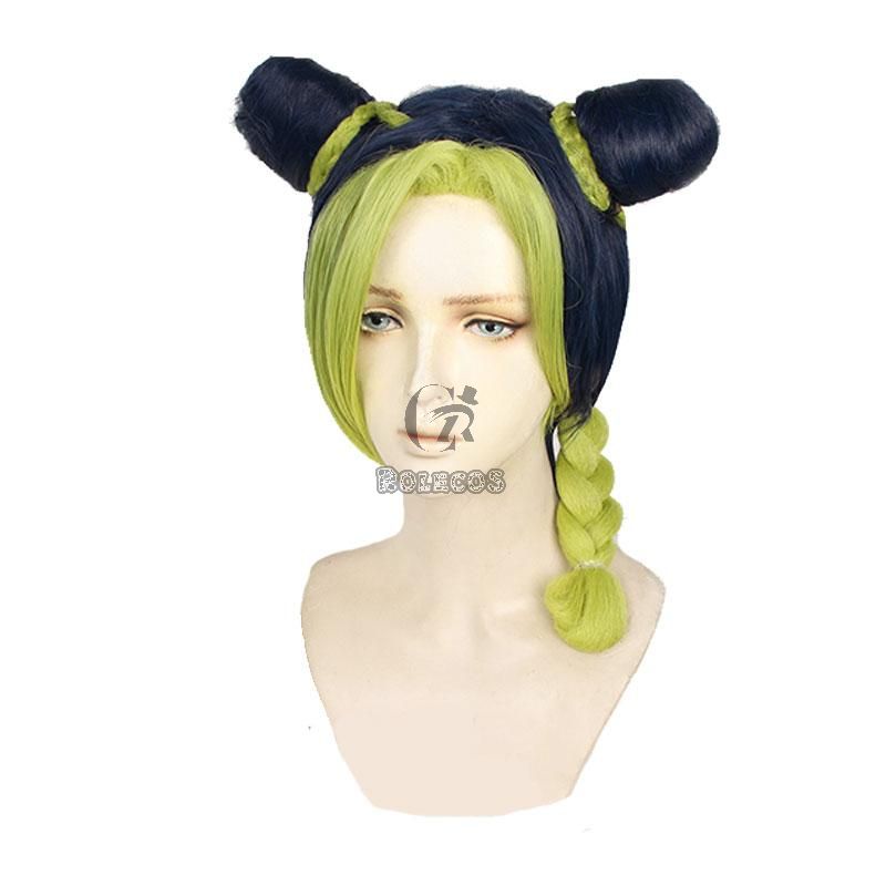 JoJo's Bizarre Adventure Jolyne Cujoh Blue Green Cosplay Wigs