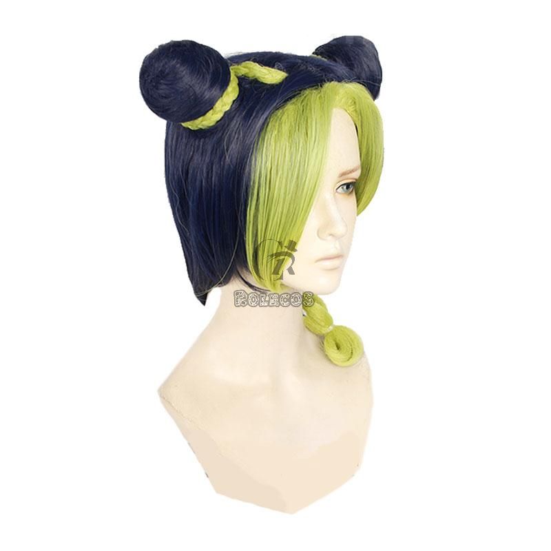 JoJo's Bizarre Adventure Jolyne Cujoh Blue Green Cosplay Wigs