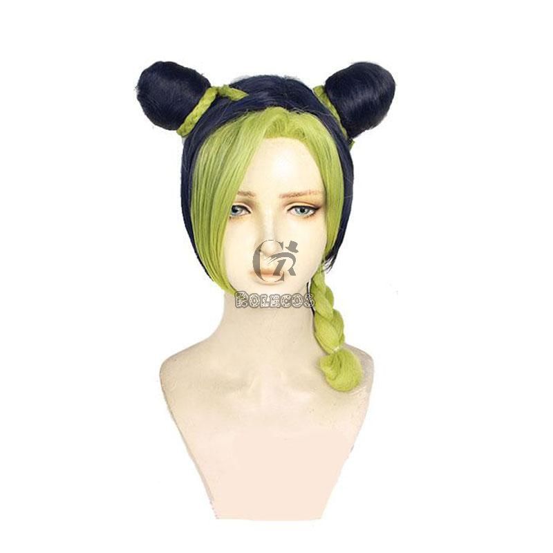 JoJo's Bizarre Adventure Jolyne Cujoh Blue Green Cosplay Wigs