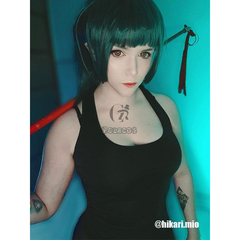Jujutsu Kaisen Sorcery Fight Zenin Maki Green Ponytail Cosplay Wigs