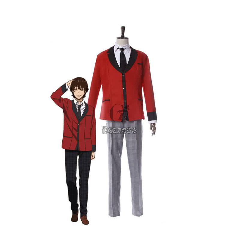 Kakegurui Ryouta Suzui Red Uniform Cosplay Costumes