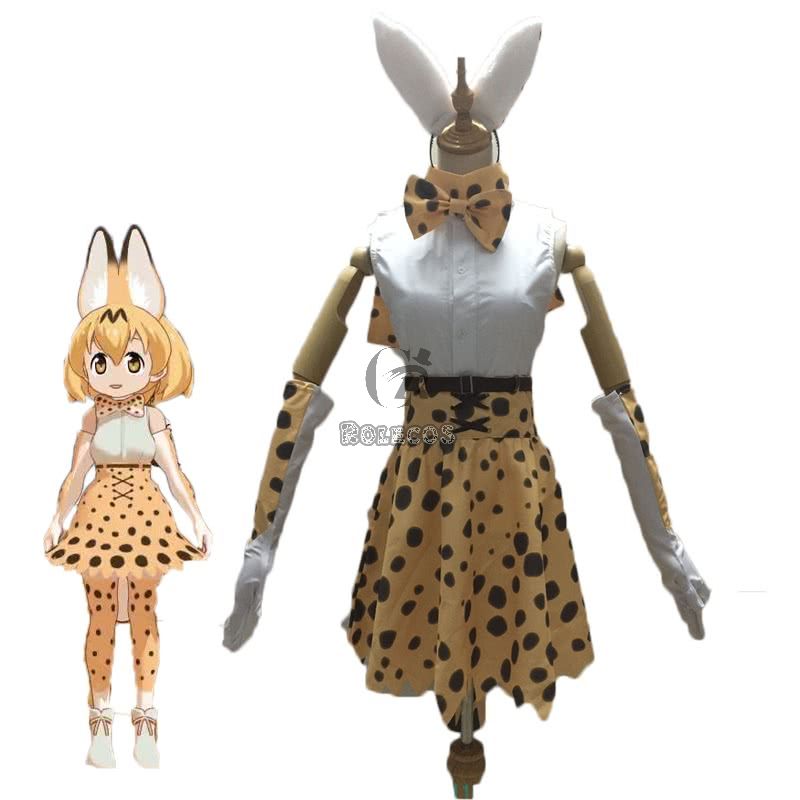 Kemono Friends Project Leptailurus serval Cosplay Costume 