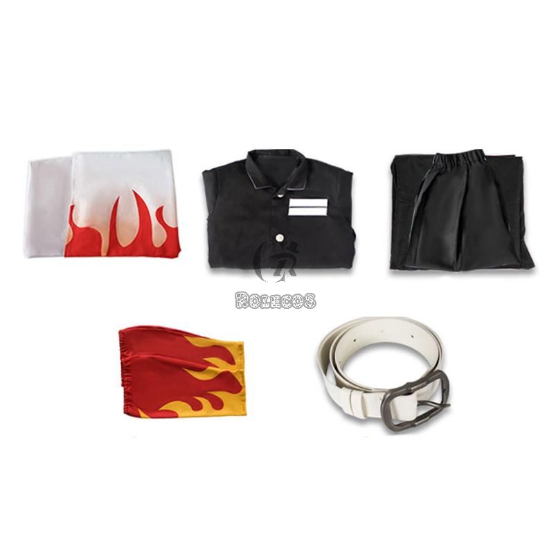 Kid Demon Slayer Rengoku Kyoujurou Uniform Cosplay Costume