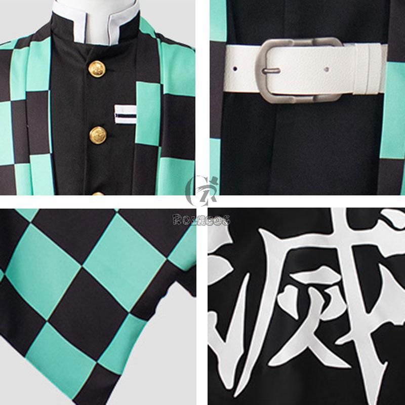 Kid Demon Slayer Tanjirou Kamado kimono Cosplay Costume