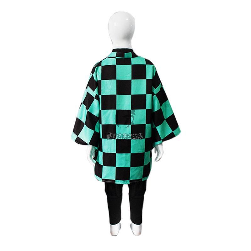 Kid Demon Slayer Tanjirou Kamado kimono Cosplay Costume