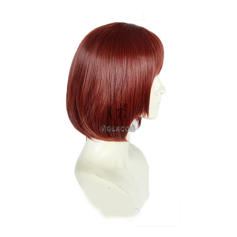 Kingdom Hearts III Game Kairi Short Straight Wine Red Cosplay Wigs