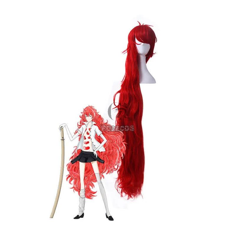 Land of the Lustrous Houseki no Kuni Padparadscha Long Red Cosplay Wigs