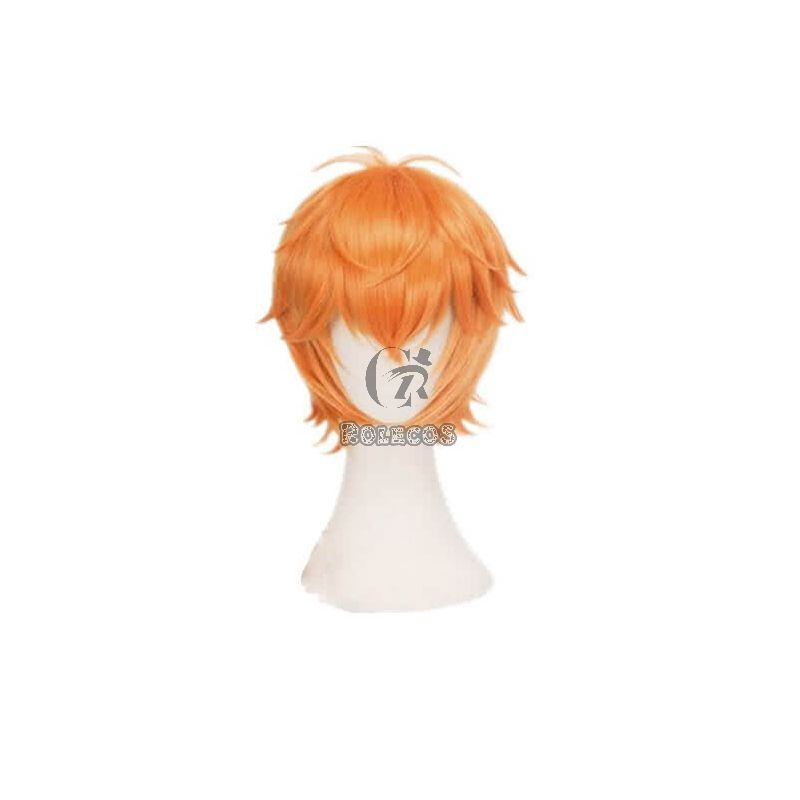 Land of the Lustrous Houseki no Kuni Zircon Short Orange Cosplay Wigs