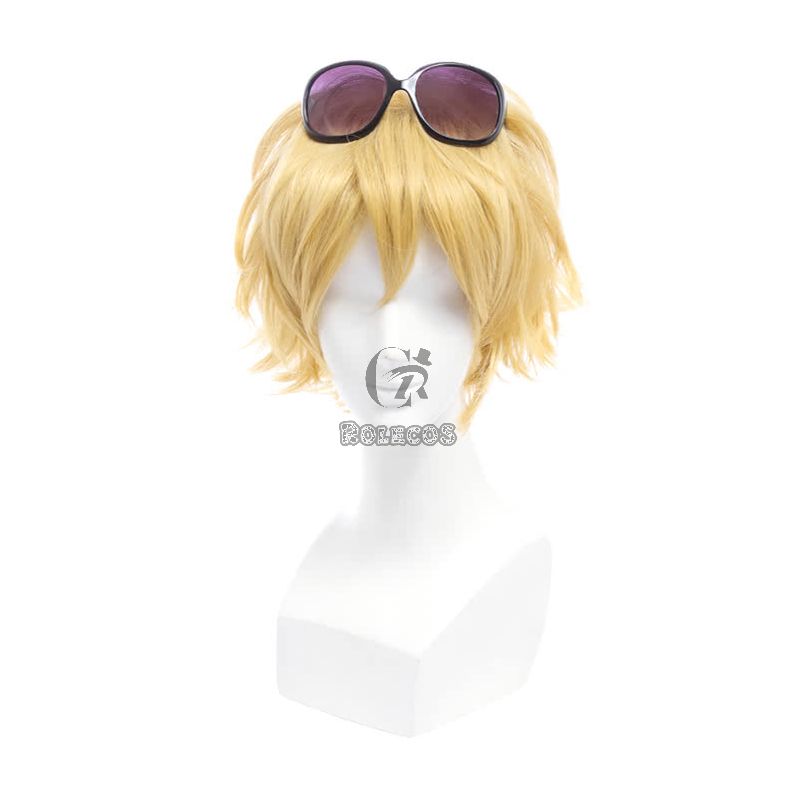 LOL Ezreal Short Golden Game Cosplay Wigs