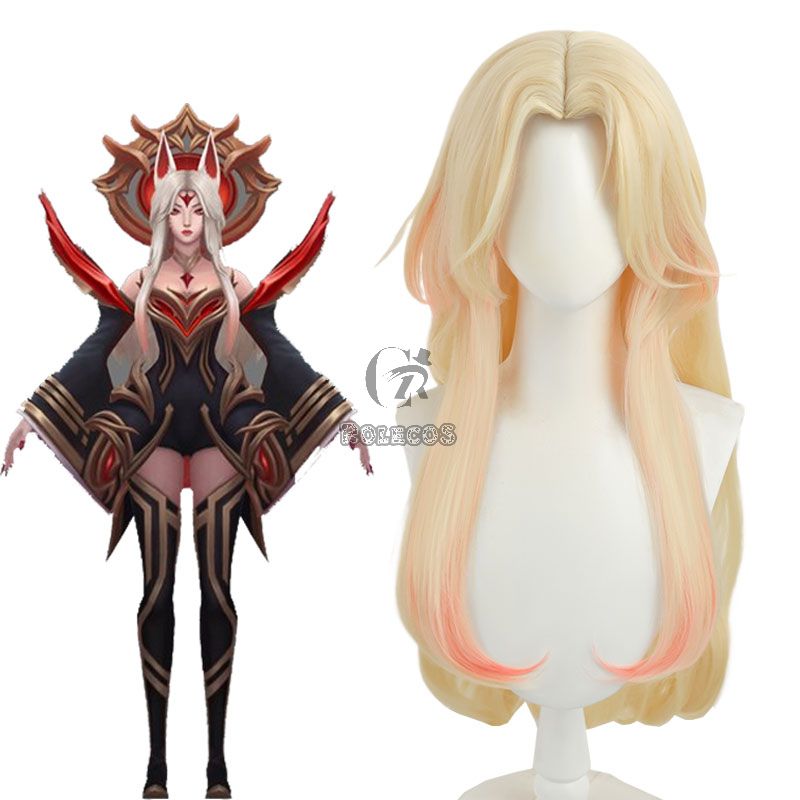 League of Legends Lenda Imortalizada Ahri Cosplay Wig