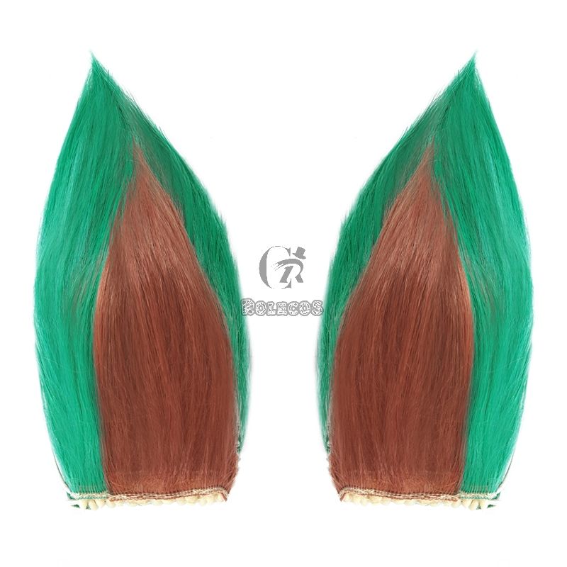 League Of Legends LOL Soraka Green Long Curly Game Cosplay Woman Wigs