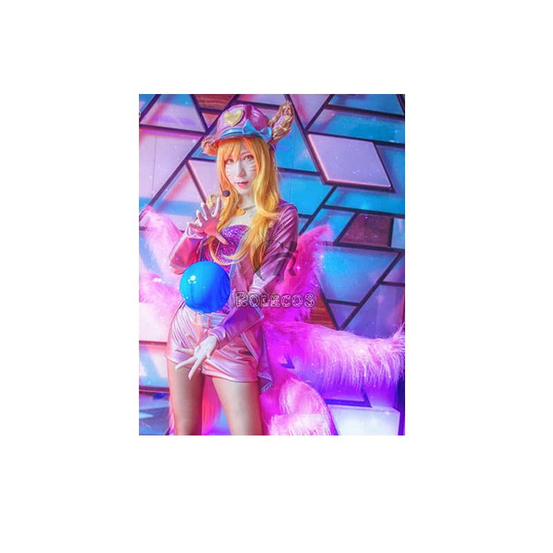 League Of Legends The Nine-Tailed Fox Ahri Singer Cosplay Costumes 