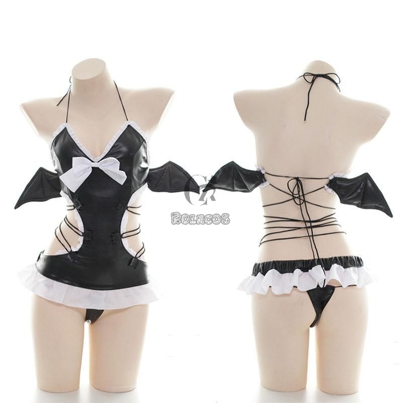 Little Devil Sexy Strapped Wings Cosplay Costume