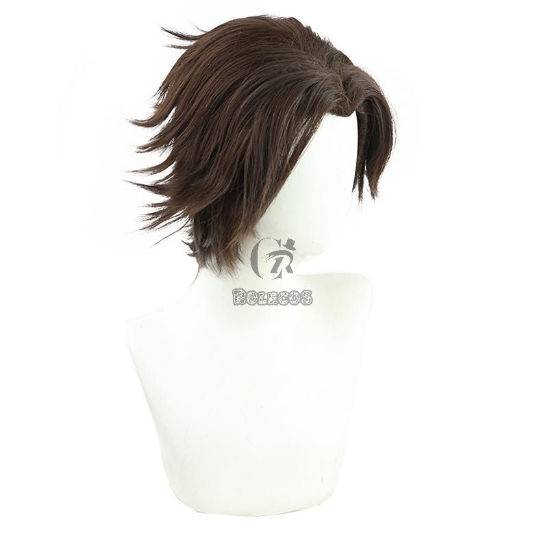 LOL Arcane Viktor Dark Brown Short Cospaly Wigs