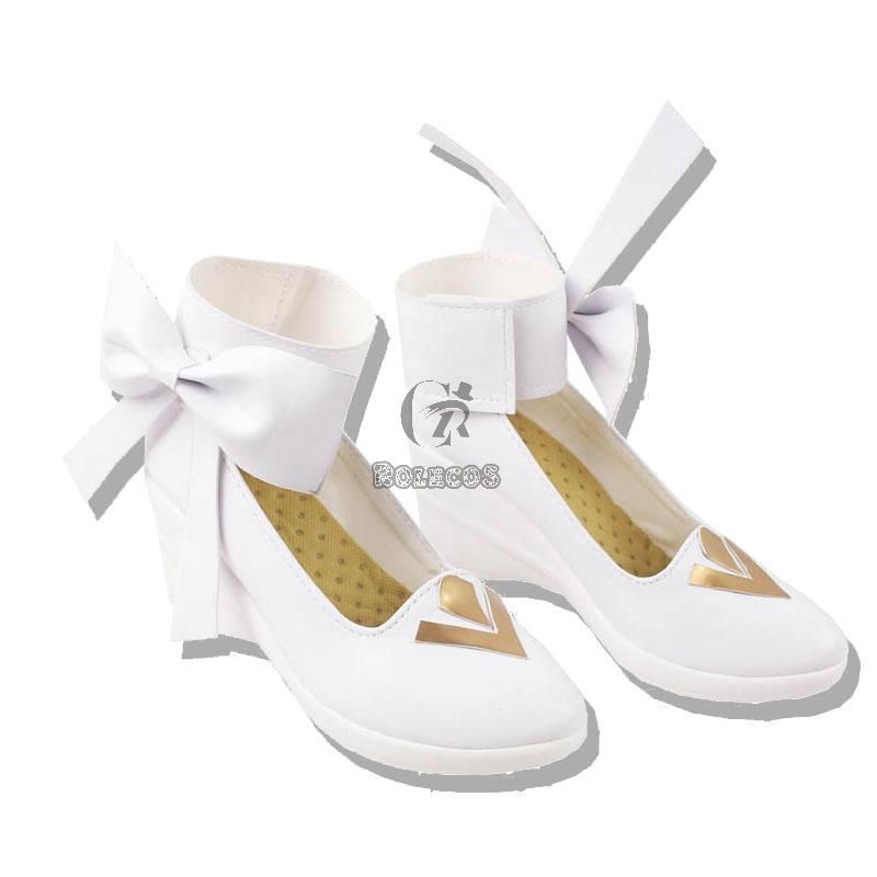 LOL Gwen Lolita White Cosplay Shoes