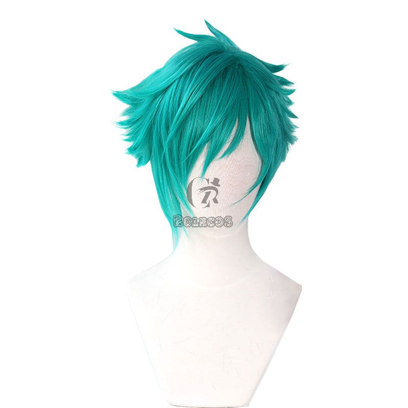 League Of Legends LOL Heartsteel Aphelios Blue Green Cosplay Wigs
