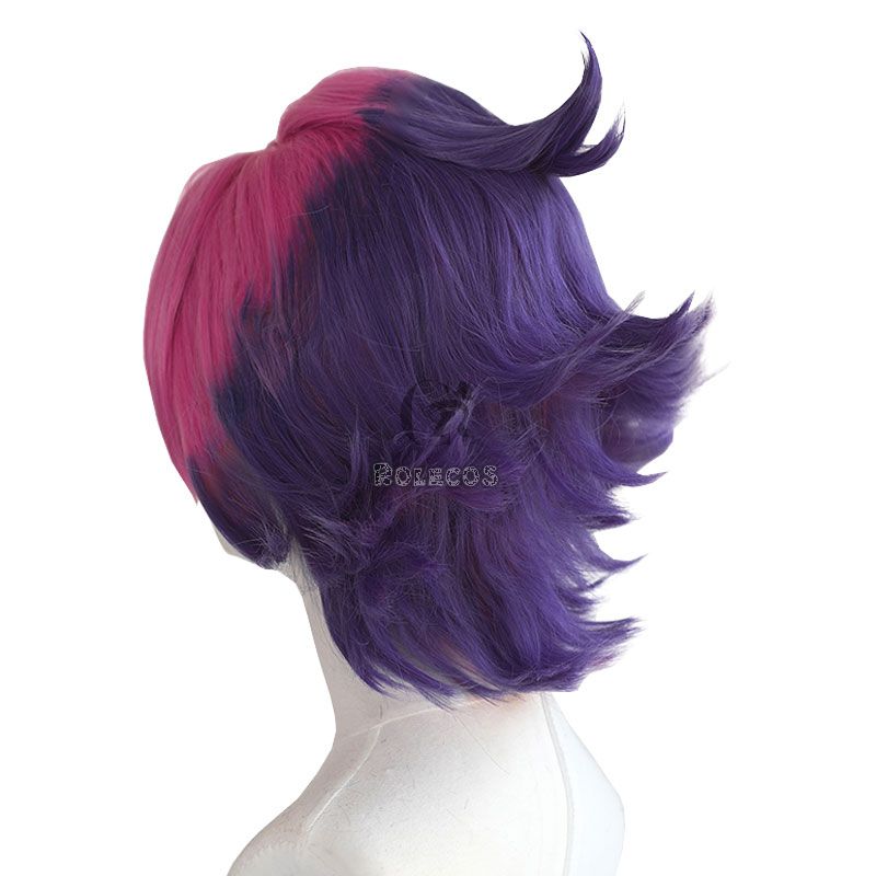 League Of Legends LOL Heartsteel Shieda Kayn Red Mixed Purple Cosplay Wigs