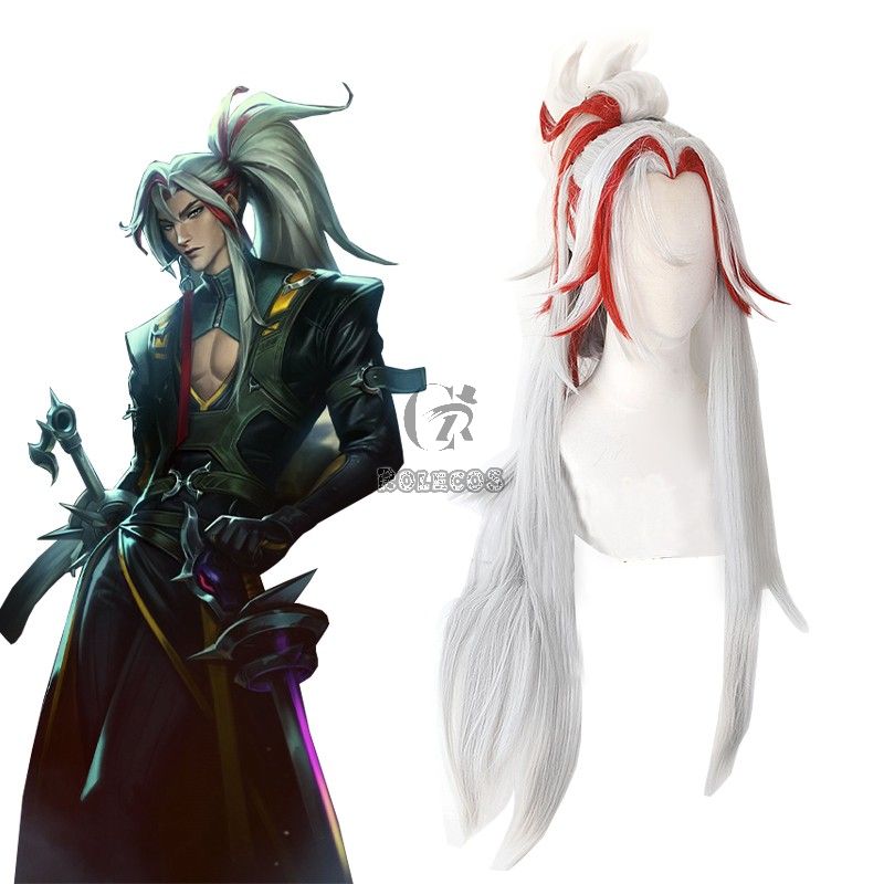 League Of Legends LOL Heartsteel Yone Grey Cosplay Wigs
