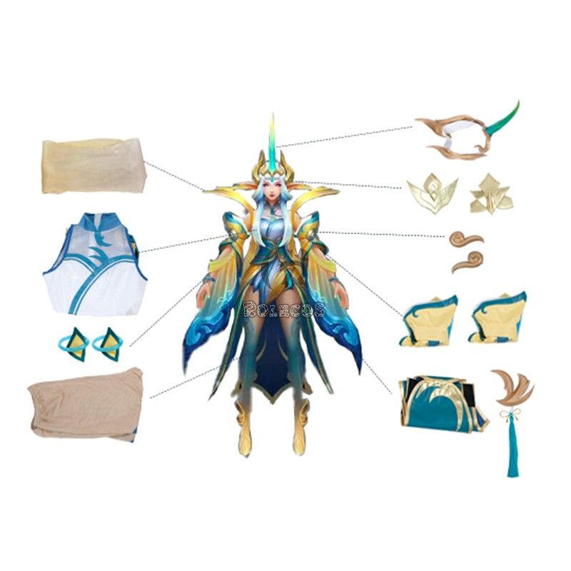 LOL Immortal Journey Soraka Cosplay Costume