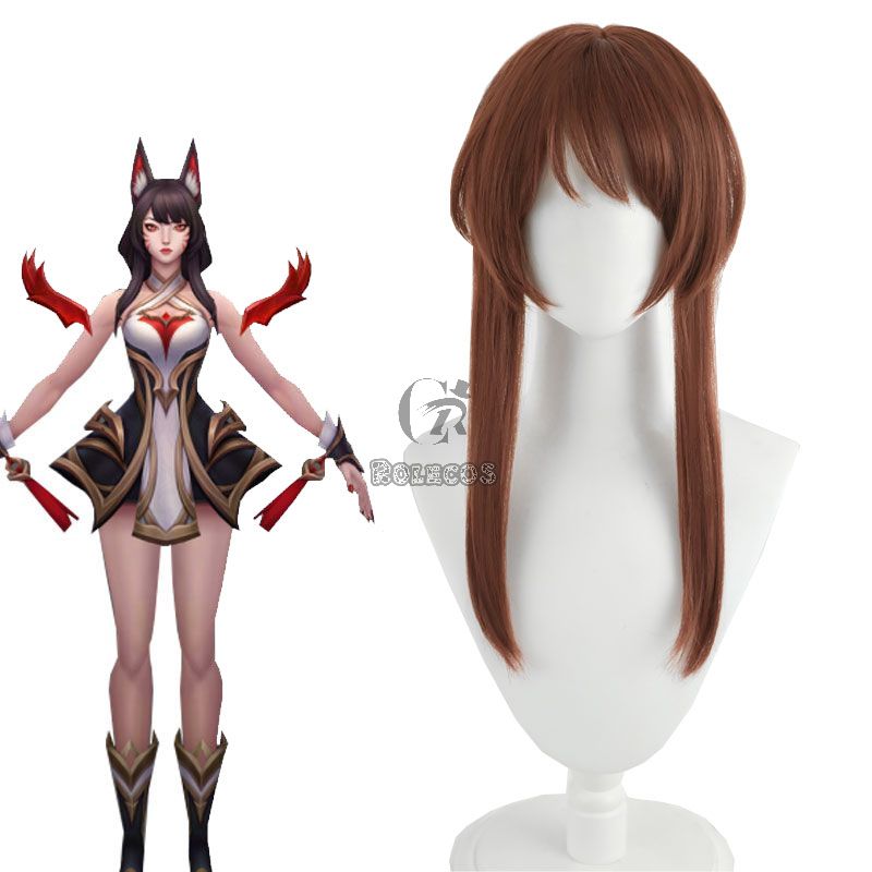 LOL Immortalized Legend Ahri Cosplay Wig