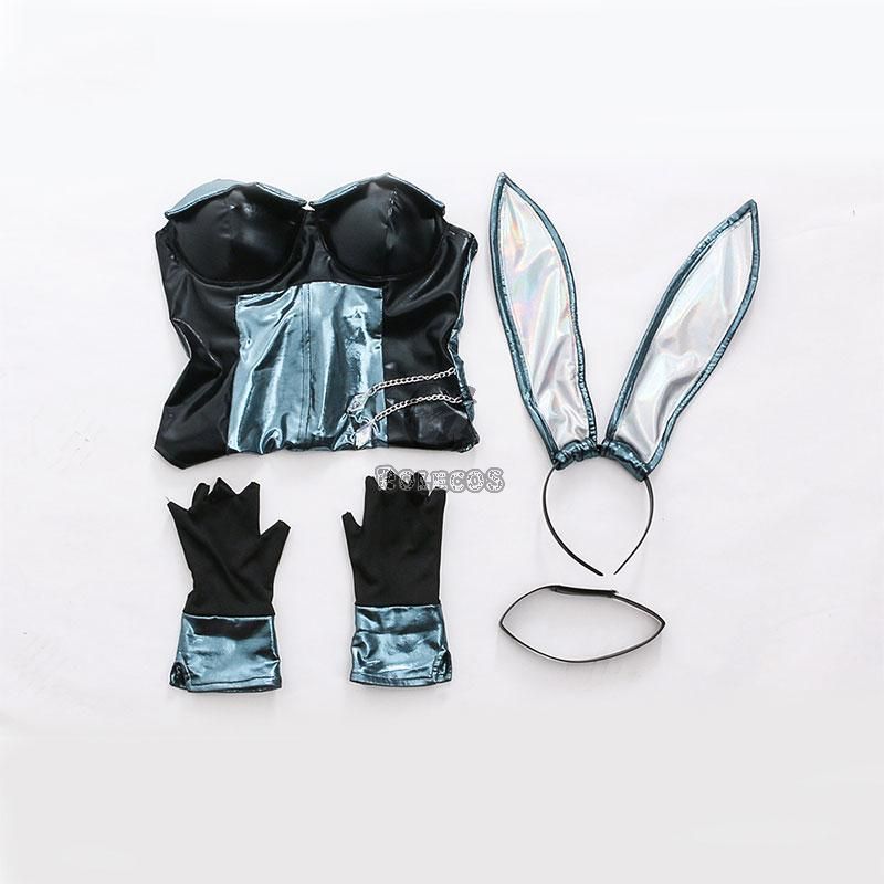 LOL KDA Kaisa Bunny Girl Cosplay Costume