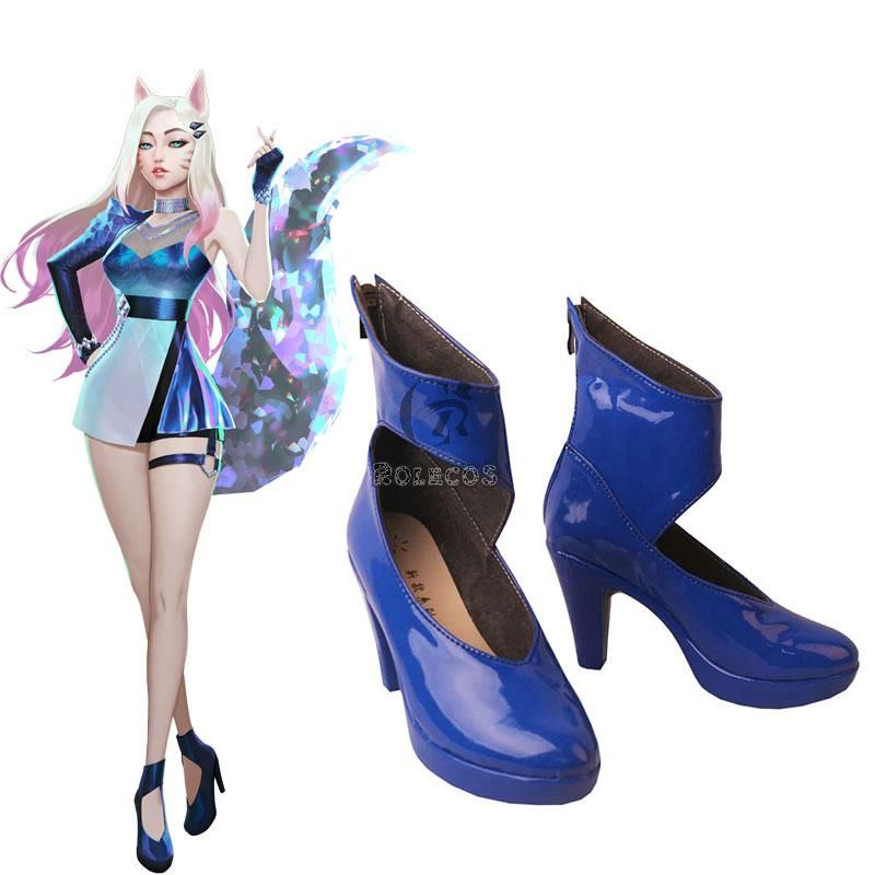 LOL KDA ALL OUT Ahri Cosplay Shoes