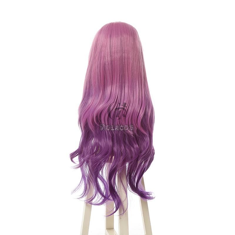 LOL KDA BADDEST Seraphine Pink Mixed Purple Long Cosplay Wigs
