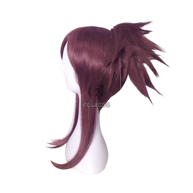 LOL KDA Skin Akali Purple Ponytail Long Cosplay Wigs