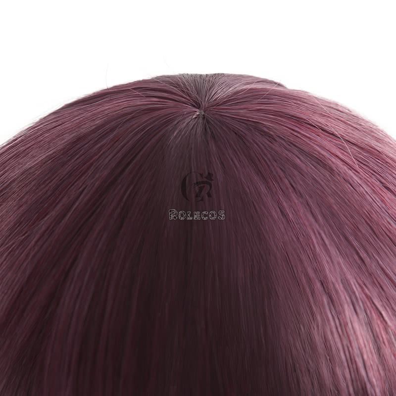 LOL KDA Skin Akali Purple Ponytail Long Cosplay Wigs