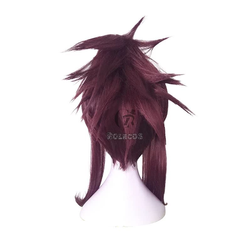 LOL KDA Skin Akali Purple Ponytail Long Cosplay Wigs